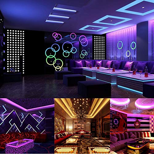 Tira de luces LED RGB 16.4ft con control remoto y fuente de poder miniatura 2