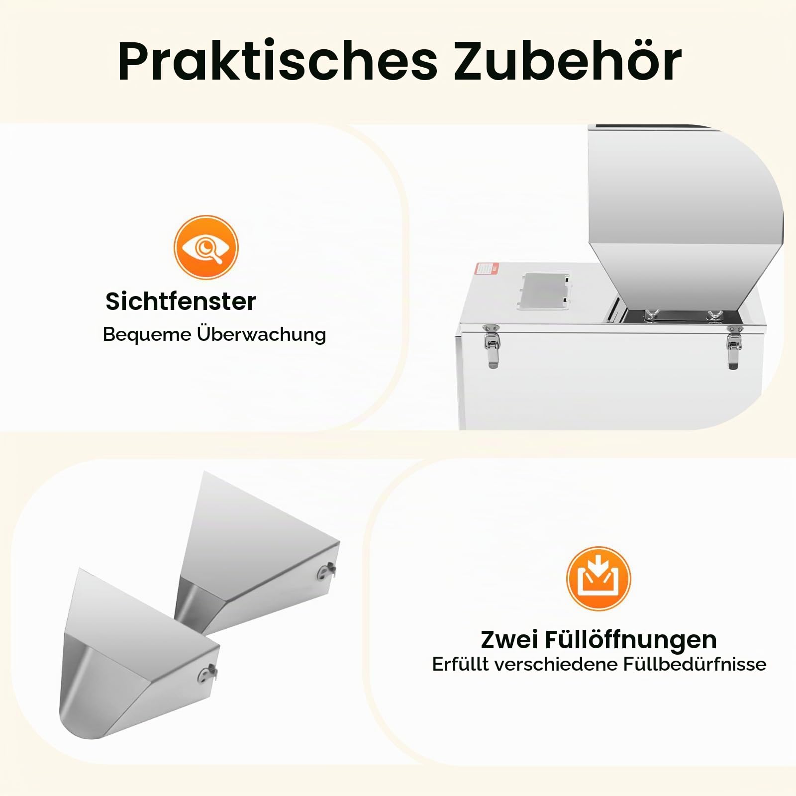 Pulverabfüllmaschine 10-999g Automatisches Wiegen und Abfüllen von Granulat Multifunktionale Verpackungsmas