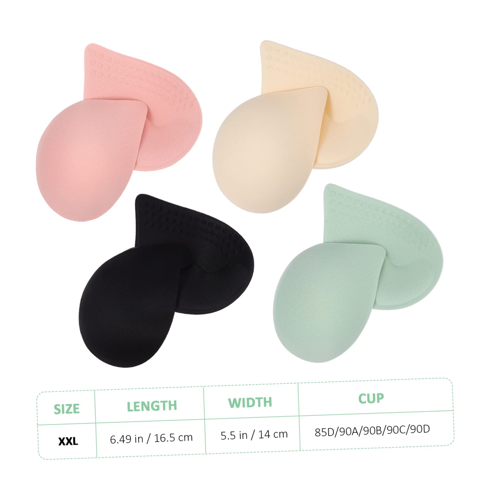 VANZACK 12 pares Inserciones de Sujetador de Almohadillas Cómodas y para Ropa Femenina Adecuadas para Tops sin Tirantes Bikinis y Vestidos de Novia