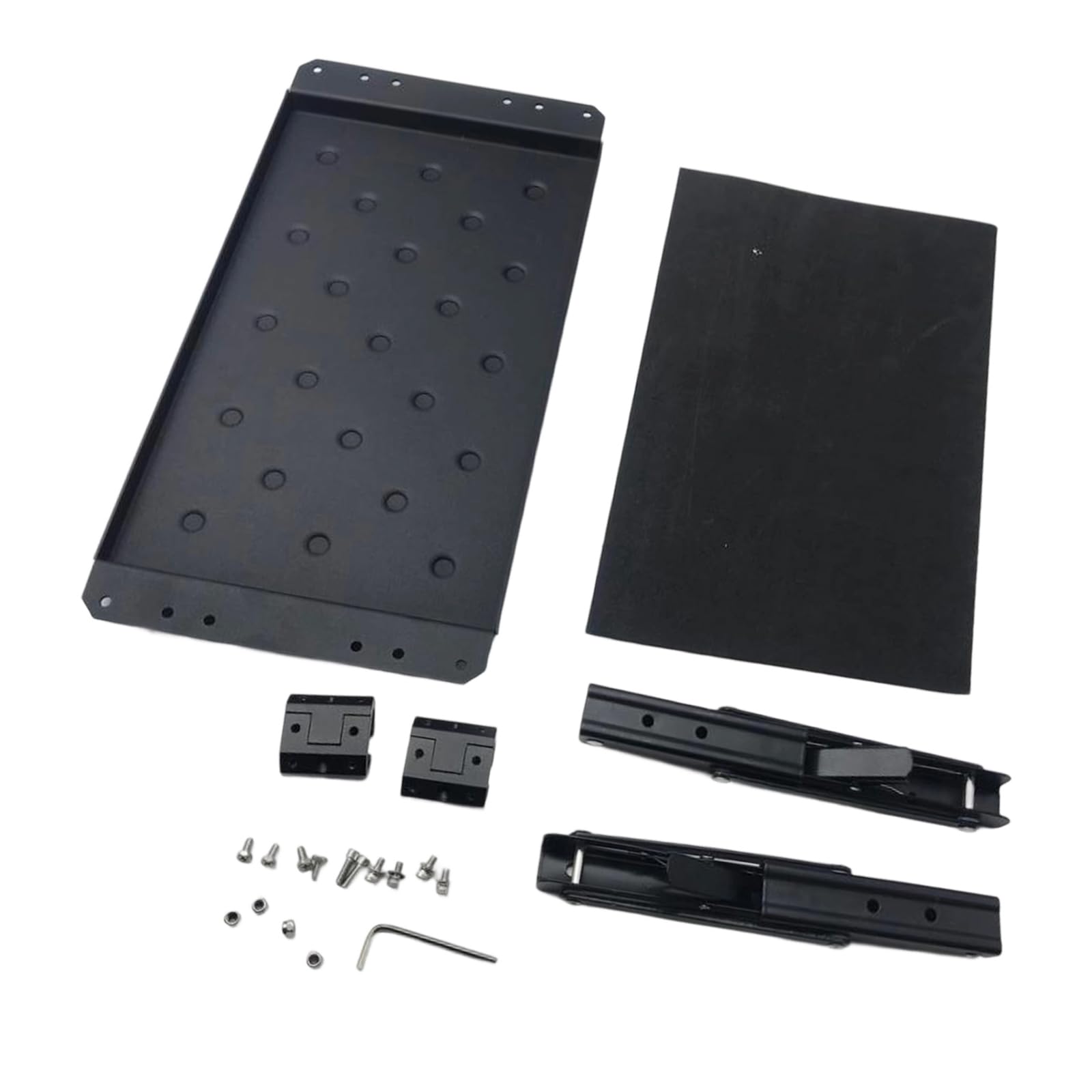 Tool Attachable Workstation with Tray Foldable Aluminum Build Table Top Quickly Release Mechanism for Tray Workbench