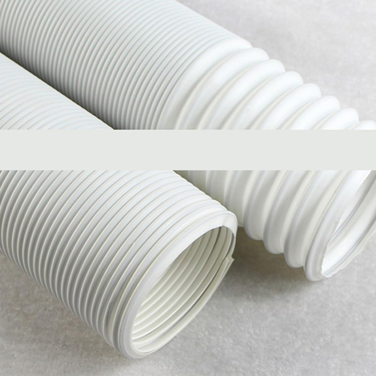 Tubo di Scarico per Climatizzatore Portatile Extra lungo 2 M | Bianco in Plastico, Flessibile ed Estendibile, Vacanze Estive, 1 Pezzo