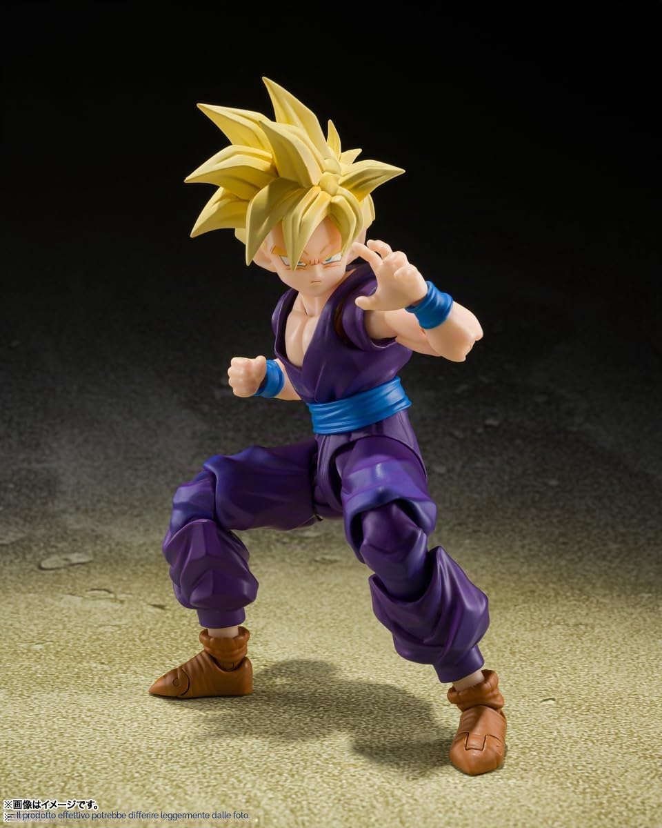 Bandai TAMASHII NATIONS - Dragon Ball Z - Super Saiyan Son Gohan - Il guerriero che ha superato Goku Spirits S.H.Figuarts Action Figure | Dragonball Z Statuetta S.H. 15,2 cm Figuarts - Super Saiyan Gohan Warror Who Overpassed Goku