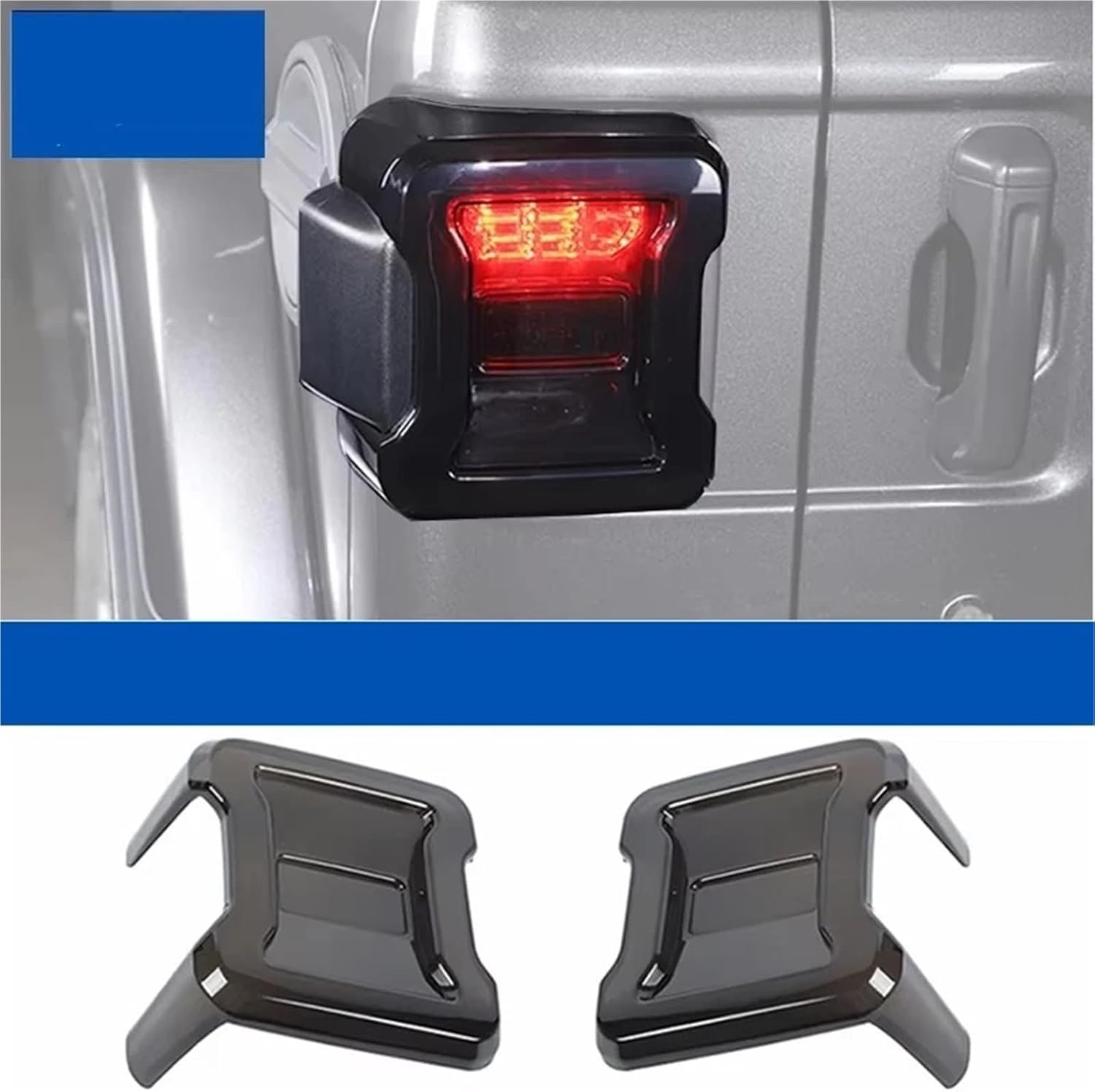 Compatible For Jeep Wrangler JL 2018 2019 2020 2021 2022 2023 2024 Car Rear Tail Light Lamp Taillight Decoration Cover