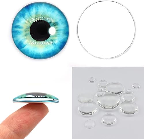 Miniatura 3 de Cabujón de cristal para ojos, 100 unidades, para hacer muñecas de arcilla, esculturas, accesorios para manualidades, hallazgos de bricolaje,