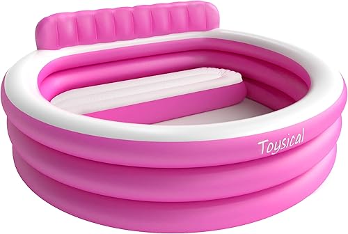 Miniatura 8 de Toysical Piscina familiar inflable con bomba  Piscinas de 118 x 72 x 22 pulgadas para niños y adultos o toda la familia  Más duradera que otras