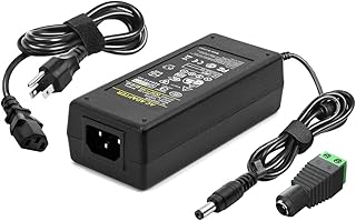 BTF-LIGHTING AC100-240V to DC5V10A Max 50W 9A 8A 7A 6A 5A 4A 3A 2A 1A Power Supply Adapter Converter with 5.5x2.1mm DC Output Jack for WS2812B SK6812 RGBW 5050 3528 5630 FOB COB etc LED Strip Module Light