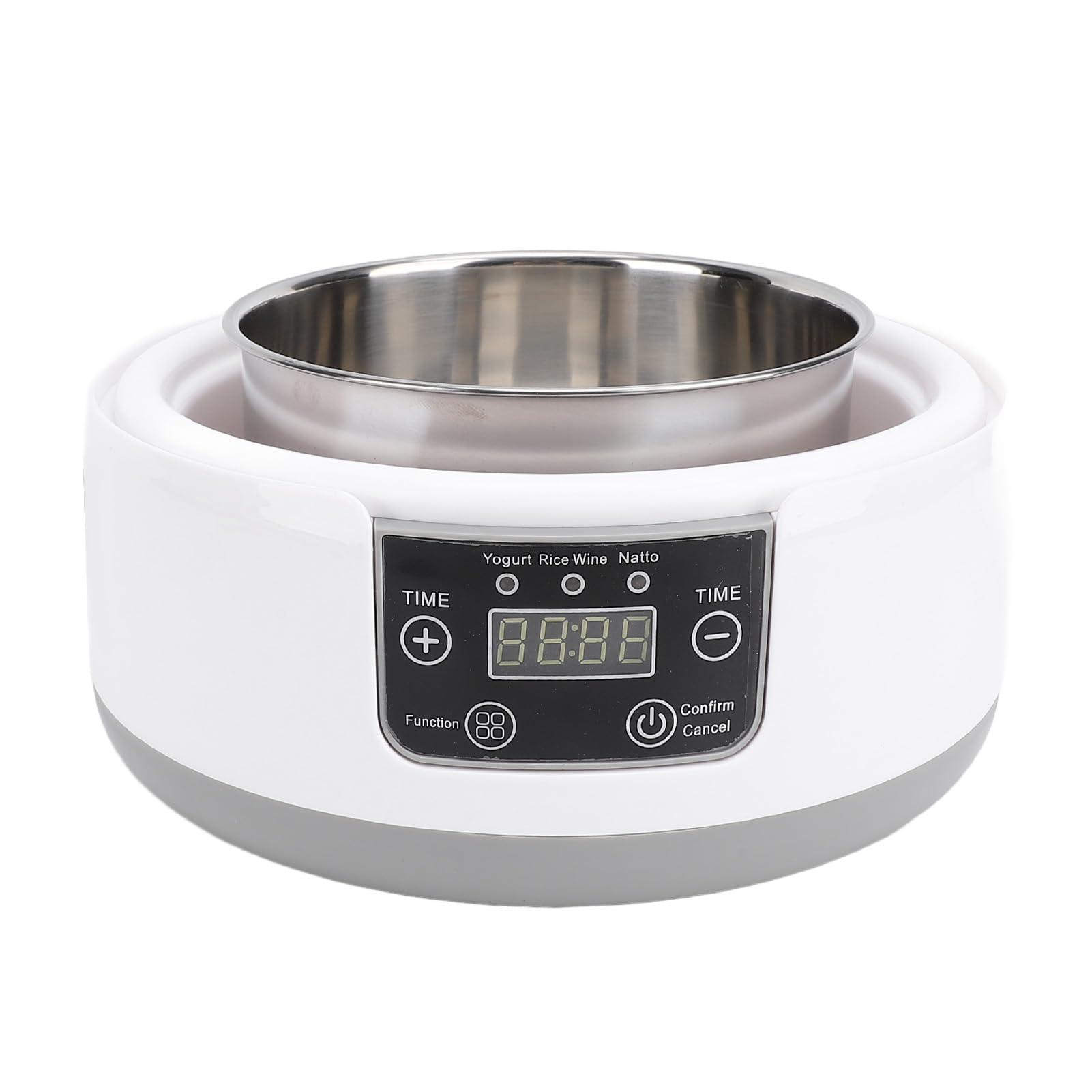 Yaourtière électrique Portable 1,2 L, Yaourt Natto Fait Maison, économie D'énergie avec Panneau de Commande Intelligent, Matériaux de qualité Alimentaire, Comprend 5 Pots,