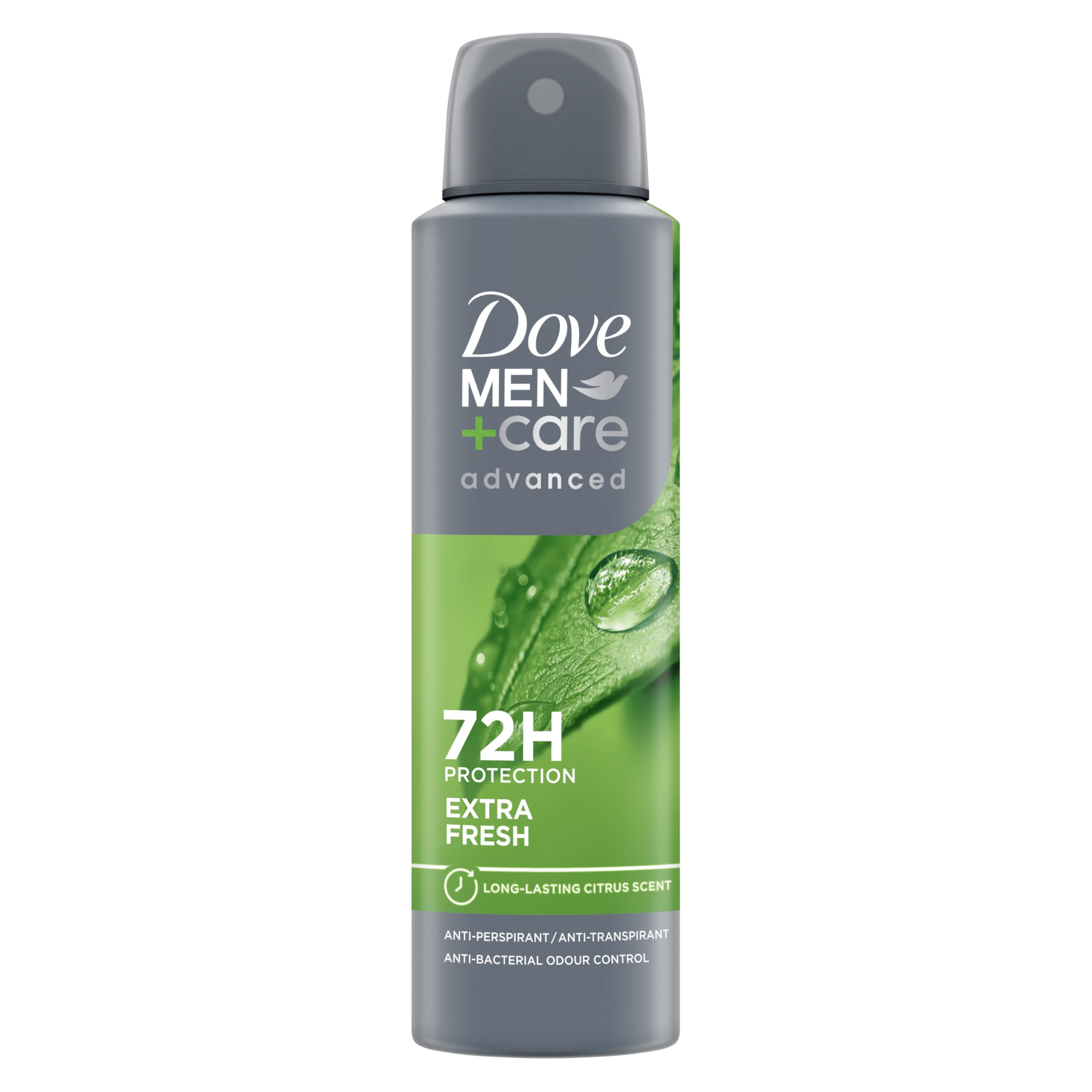 Dove Men's Grey 6X +Care 'Antiperspirant' Deo Extra Fresh, 150 Ml In