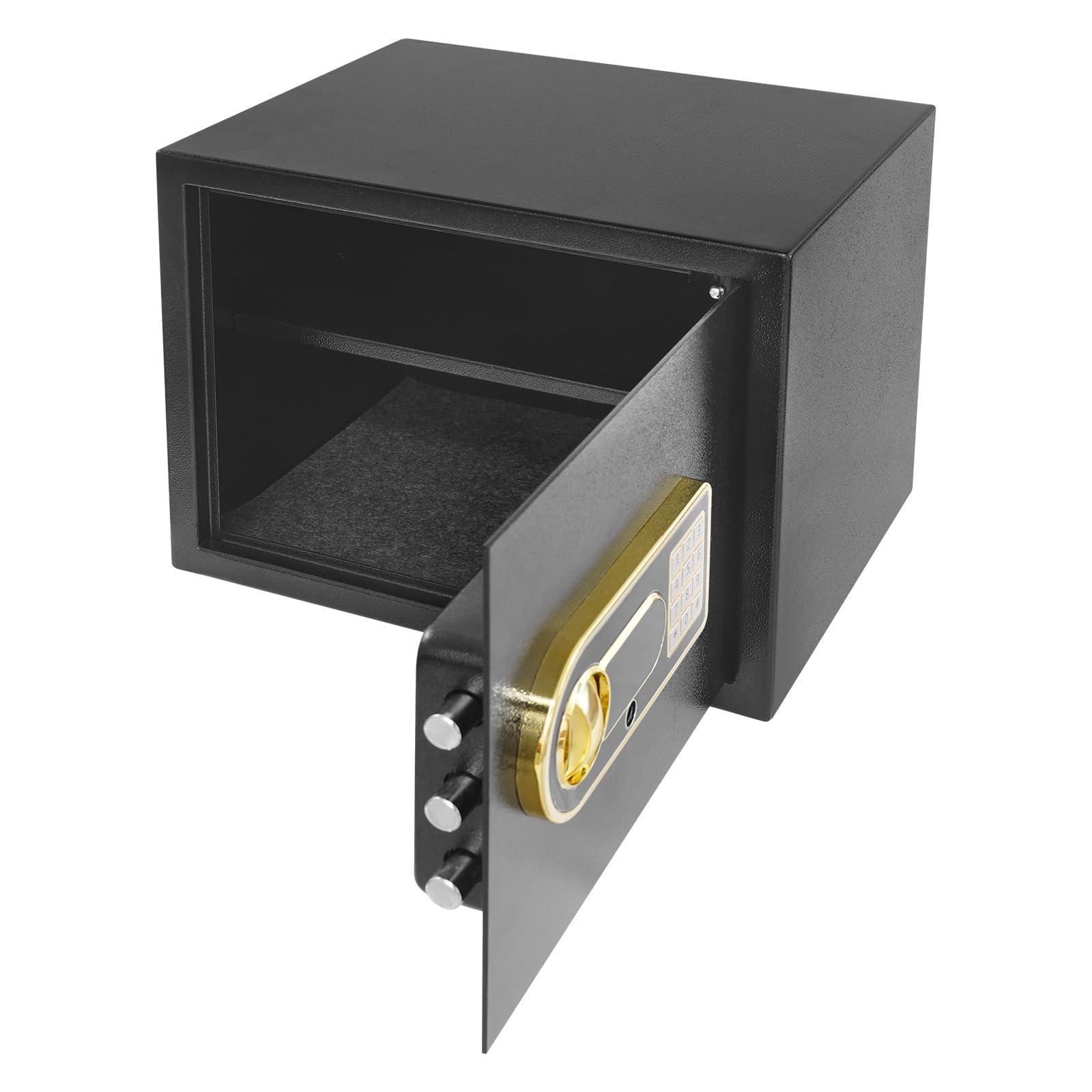 Cassaforte da 30 l, cassaforte ignifuga con serratura a combinazione, sistema di allarme e portafoglio ignifugo, cassaforte per mobili, cassaforte per munizioni, armi, contanti, gioielli, documenti A4