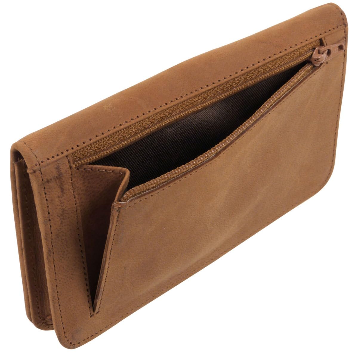 Tobacco Pouch with Stud Fastener - Tan