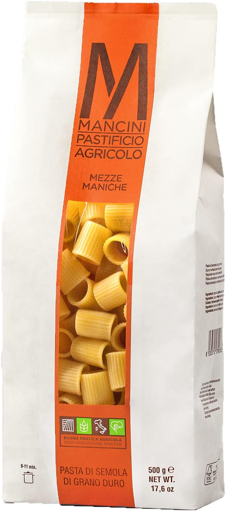 Pasta Mancini Mezze Maniche (500 Gram (17.6 Ounce))