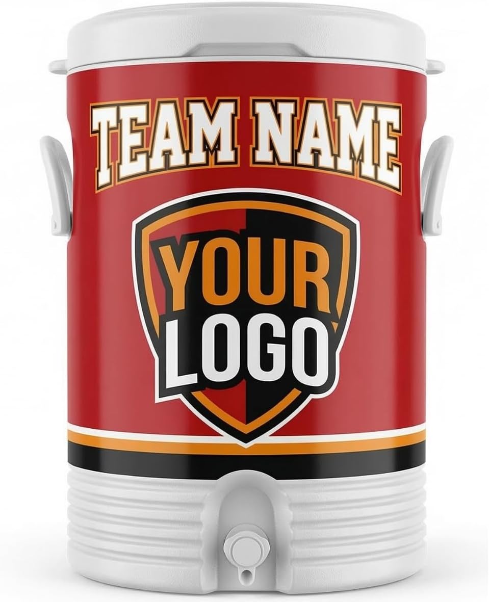 Custom Water Cooler Dispenser | 5 or 10 Gallon Jug | Personalized Logo & Colors