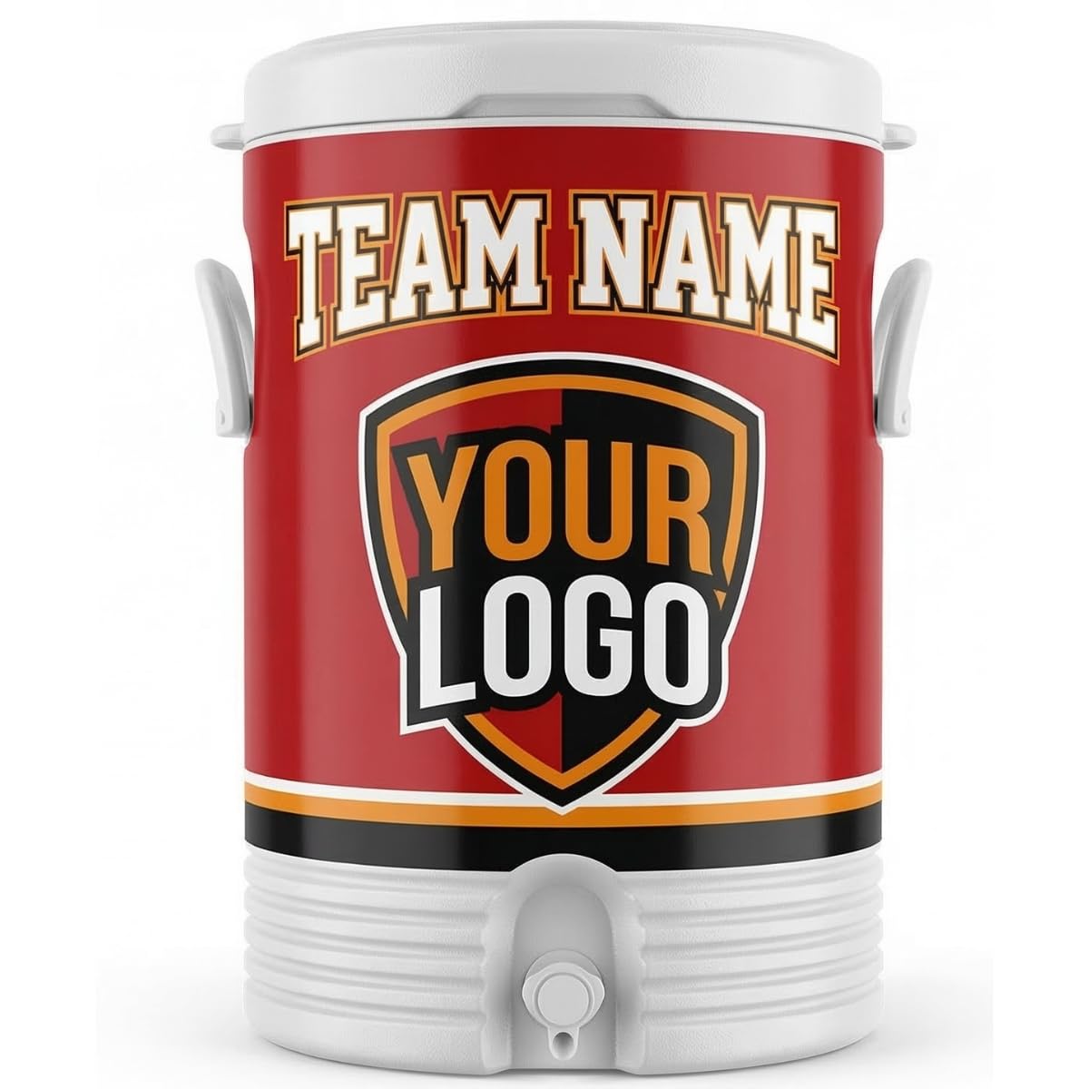 Custom Water Cooler Dispenser | 5 or 10 Gallon Jug | Personalized Logo & Colors
