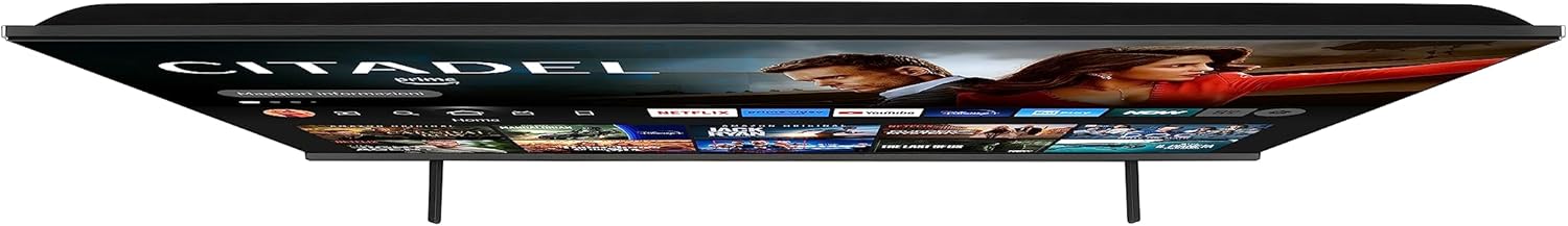 Toshiba Smart Fire TV 65 QLED Ultra HD 65QF5D63DA, TV 4K 65 Pollici con Alexa Integrata, Compatibile con Alexa, DVB-T2, Dolby Vision HDR10, HDMI 2.1, Dolby Atmos [Classe di efficienza energetica F]