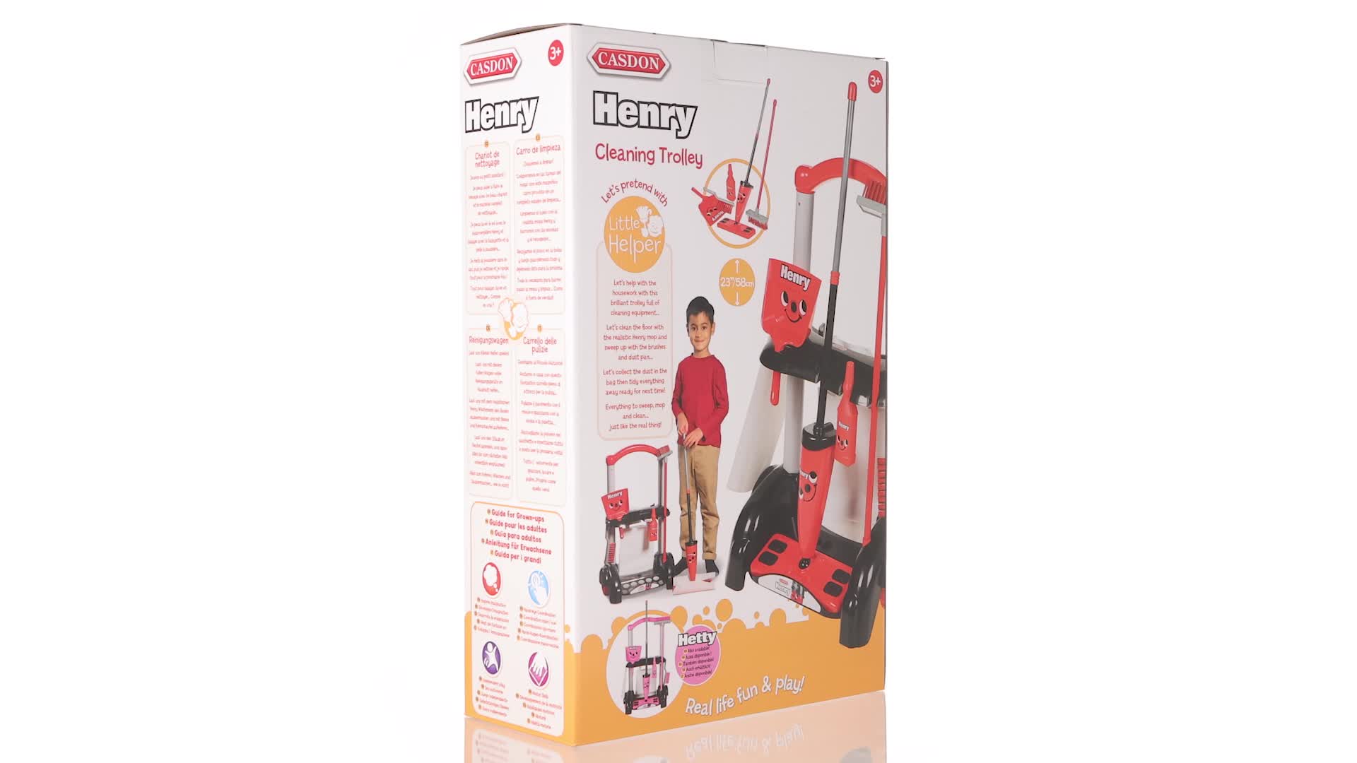 Casdon Henry & Hetty Jouets - Chariot de Nettoyage Deluxe