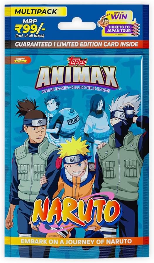 Topps Animax 2024 Official Naruto Collectible Card Game - Multipack