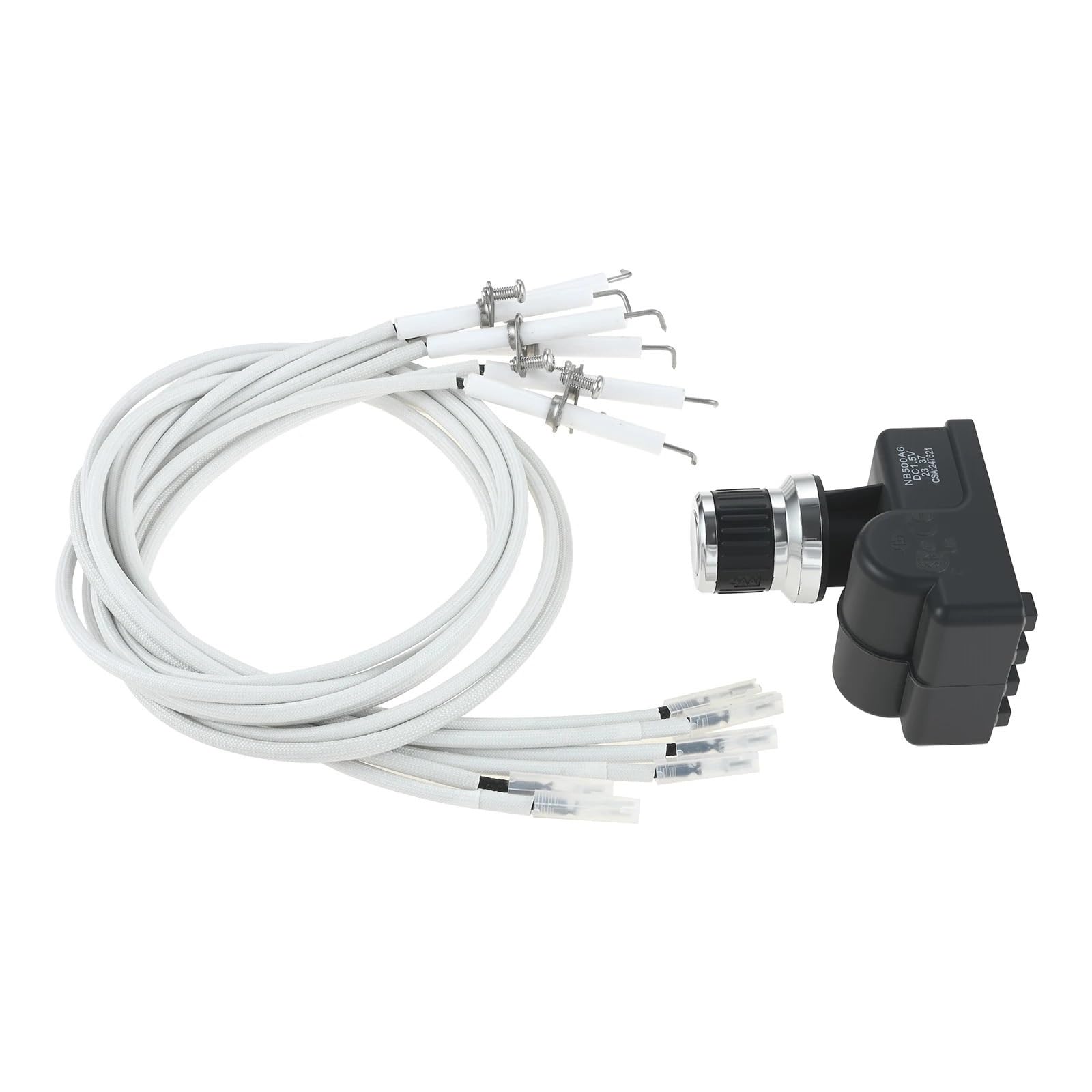 Encendedor de botón batería AA 6 salidas con interruptor tapa cables parrilla piezas módulos encendido
