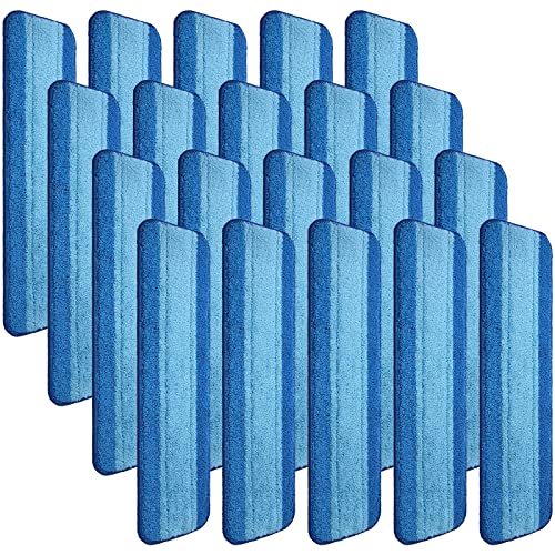 20 Pieces Microfiber Cleaning Pads Compatible with Bona Mop Reusable