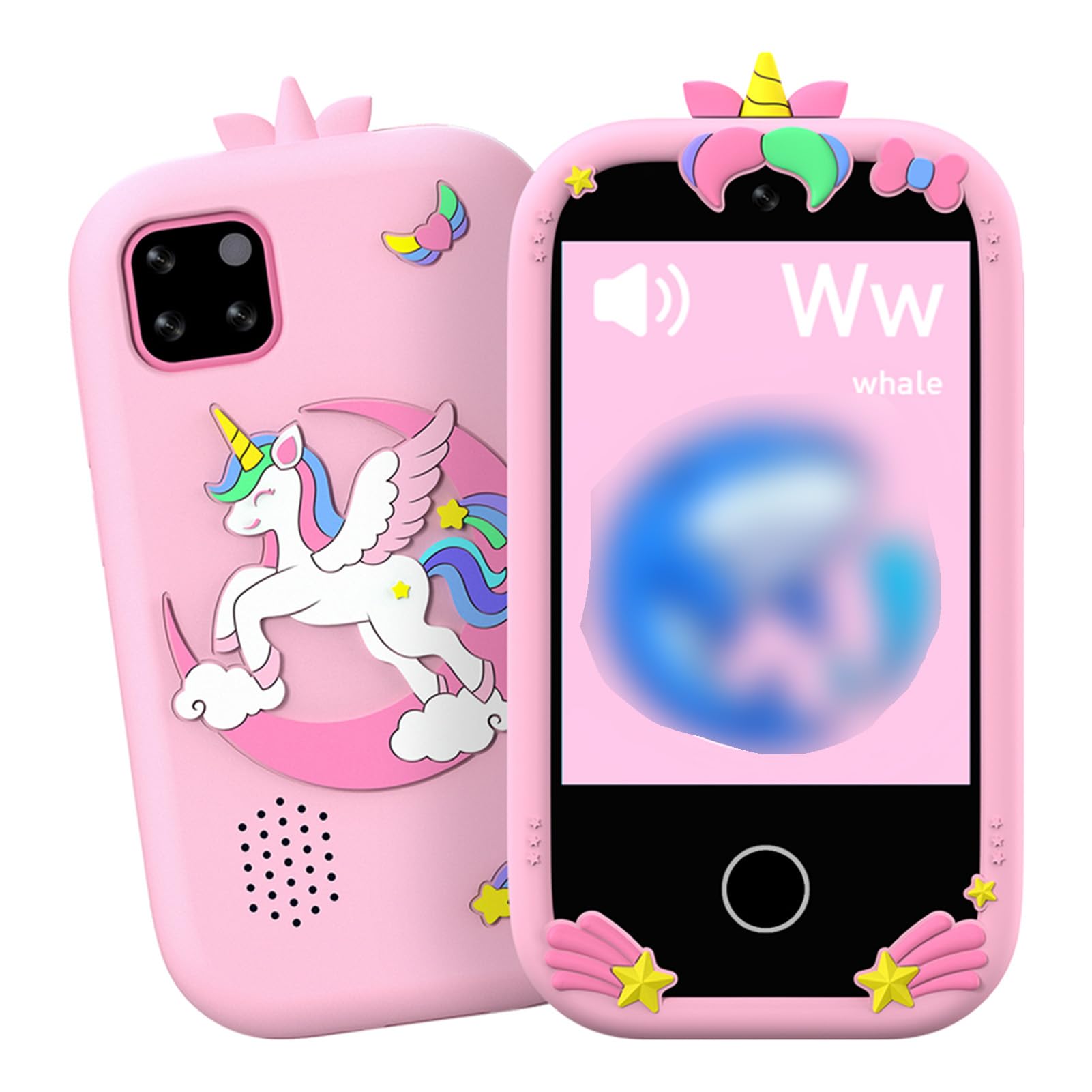 Sxhlseller Smartphone Touchscreen per Bambini da 2,8 Pollici |Giocattolo Educativo per Fotocamera con Lettore MP3 da 32 GB per Ragazze e Ragazzi Rosa (PINK)