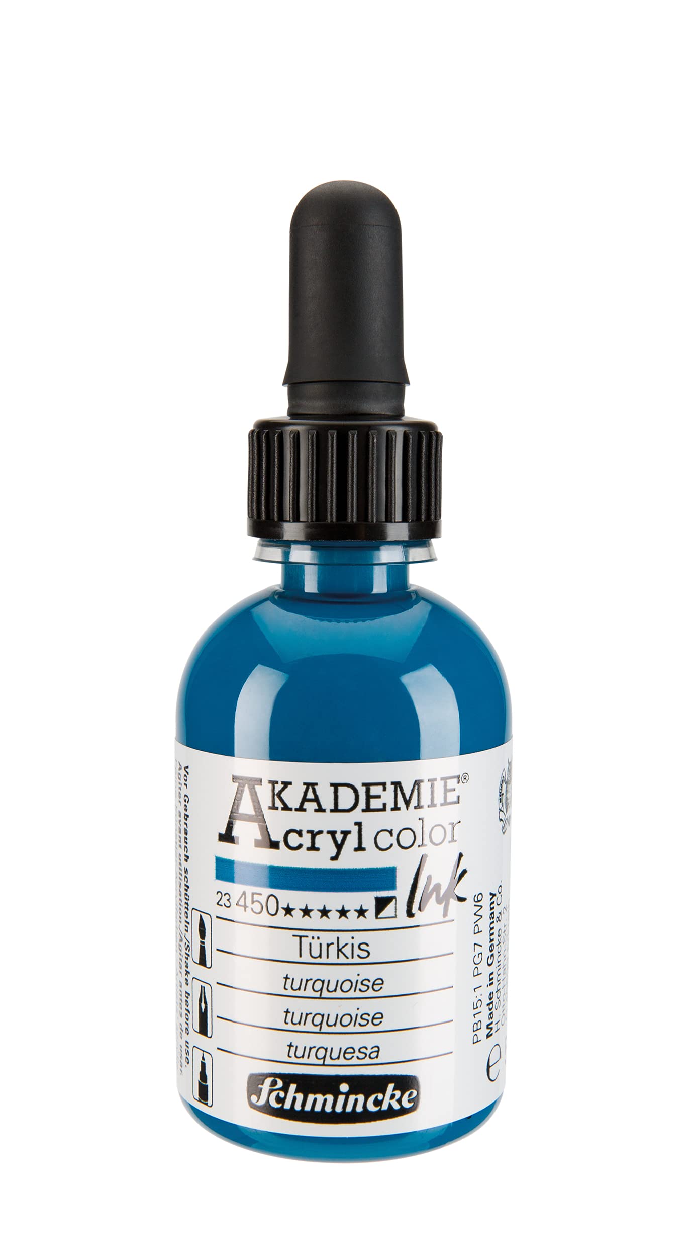 Schmincke Akademie Akrilik Mürekkep 50 ml 450 Turquoise