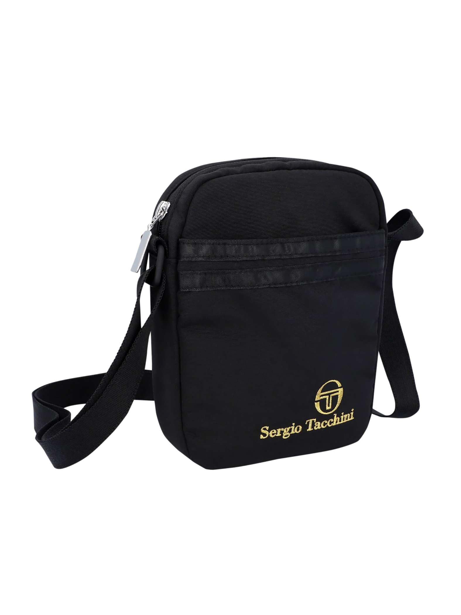 Sergio Tacchini Hombre Bolso Bandolera Sarchi, Black, One Size
