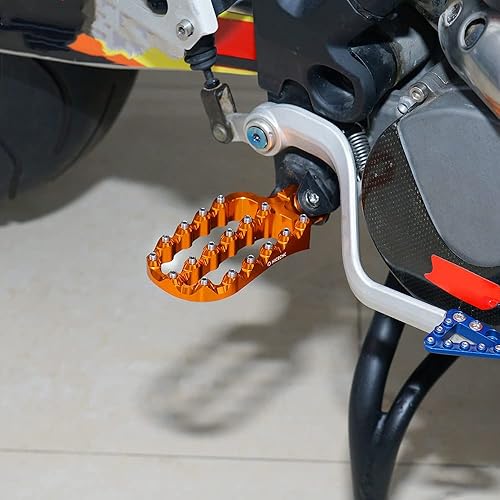 Miniatura 3 de NICECNC Estriberas de motocicleta estilo rally compatibles con KTM 690 EnduroR SMCR 2008-2023,950 990 1050 1090 1190 1290 AdventureRST, forjadas de