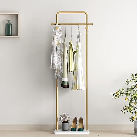 Free Standing Coat Rack With Umbrella Stand Modern Gold Coat Rack