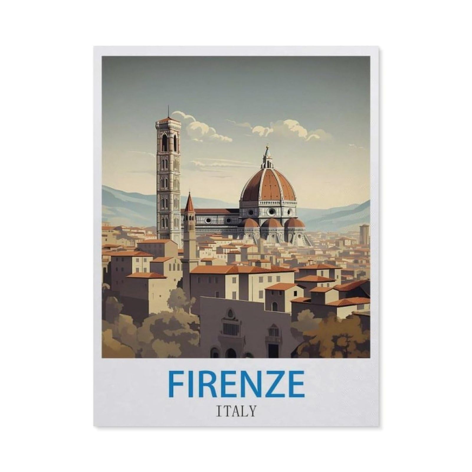 BEAYODKP DIY 5D Diamond Painting，Firenze Italy，Round Diamond, Used for Room Decoration（40 x 50 cm/15.74 x 19.68 inches）-CO73