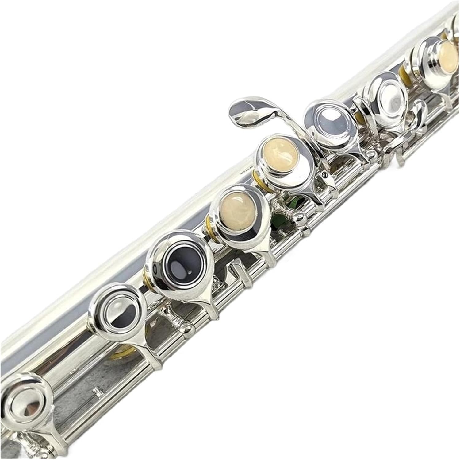 フルート楽器 プロフェッショナル 白銅 C キー 16 穴 フルート 銀