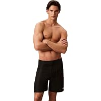 Calvin Klein Uomo Pantaloncino da Bagno Boardshort con Cordoncino