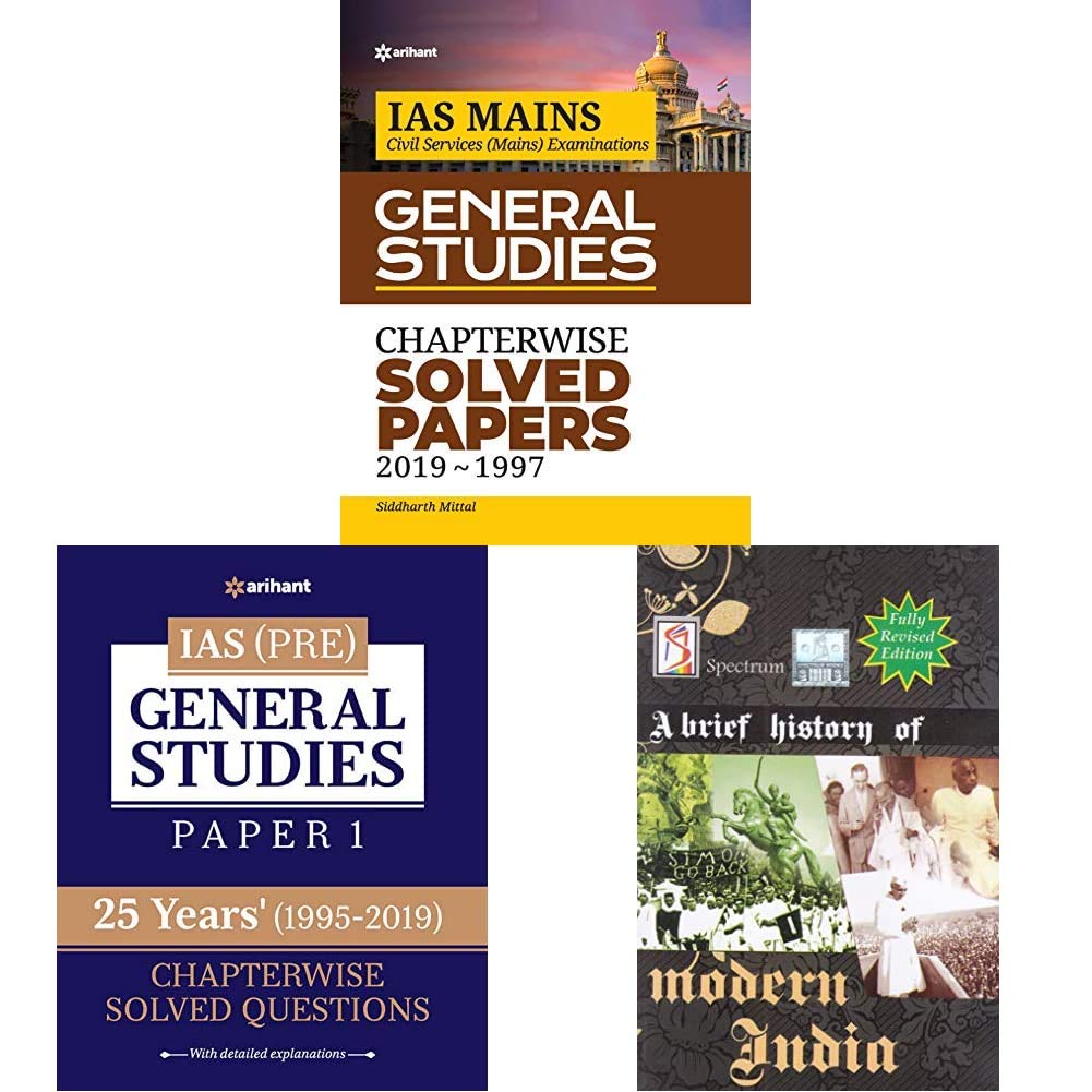 Buy IAS Mains Chapterwise Solved Papers General Studies 20191997+25