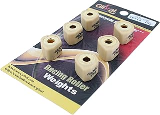 Glixal 18x14mm High Performance Polygon Variator Sliders, Racing Sliding Roller Weights 152QMI 157QMJ GY6 125cc 150cc Scooter Moped ATV (16 Gram)