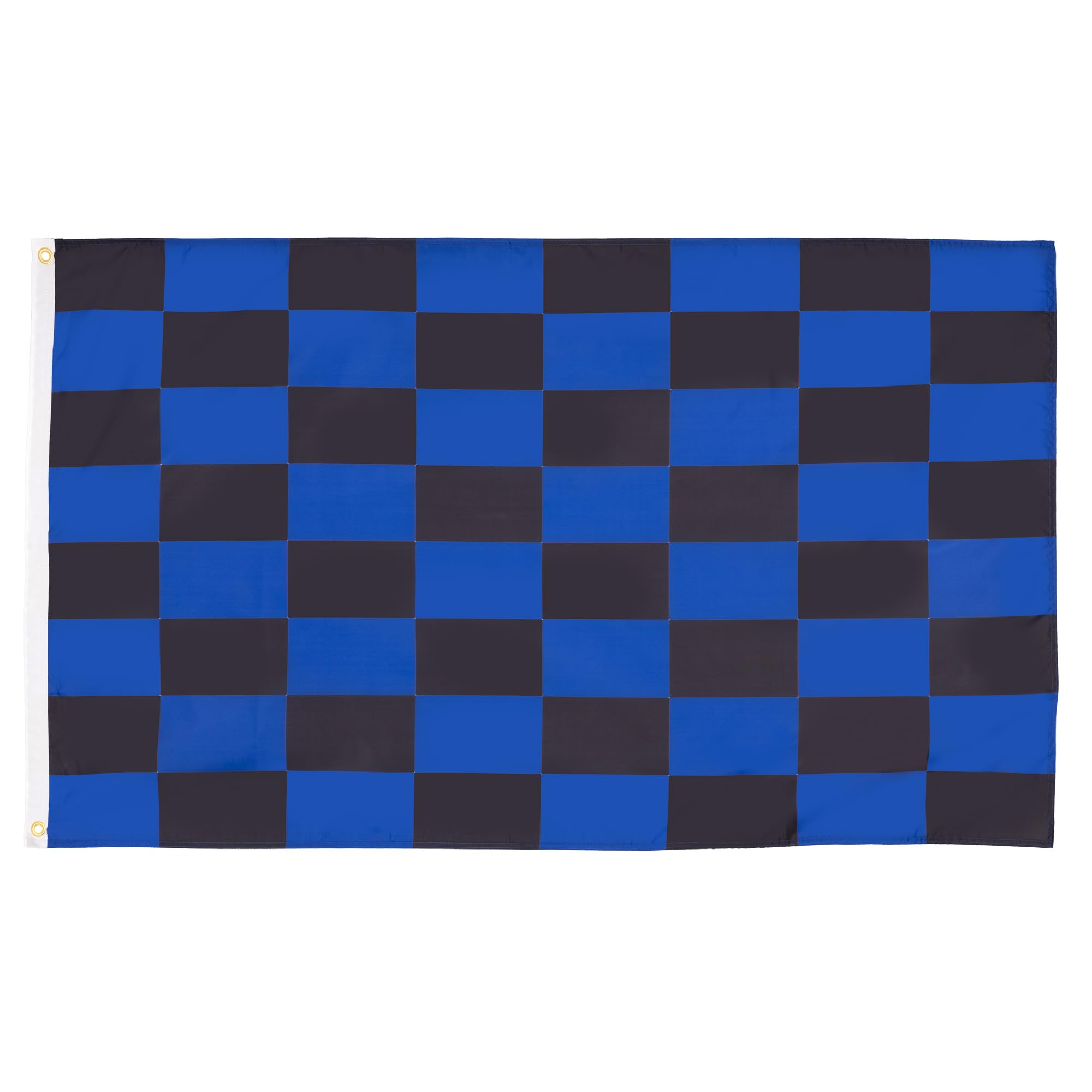 AZ FLAG - Blue And Black Check Flag - 3x5 Ft - 100D Polyester Checkered Racing Banner with Two Metal Grommets - Fade Resistant - Vivid Colors - 3' x 5' Feet - 150x90 Cm