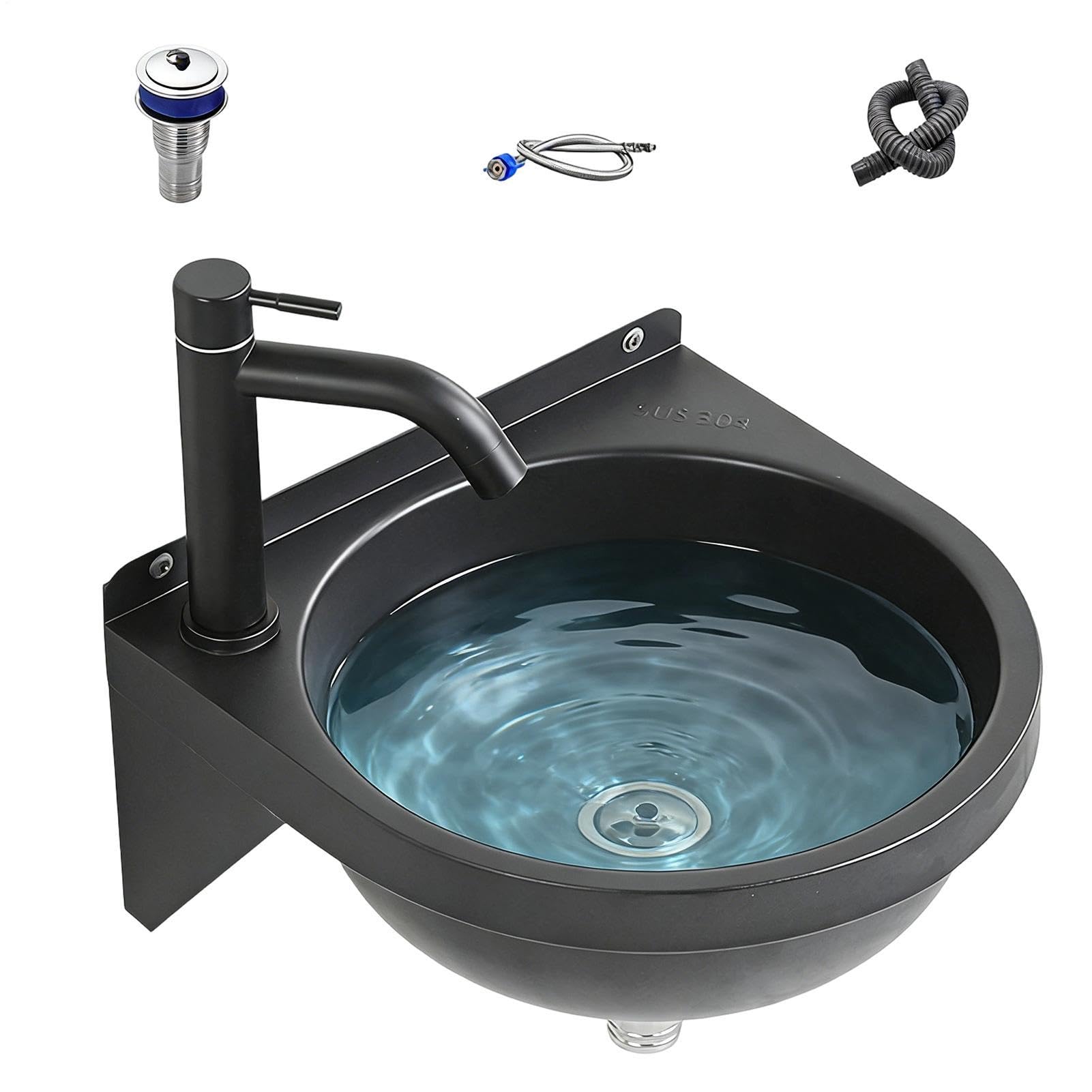 Lavabo da mobile Lavabo a semicircolare per servizi igienici | Lavello da cucina Per bagno, servizi, lavanderia, cucina, ristorante, casa, bar, hotel, vanità