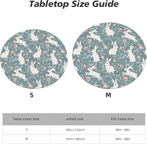 Vista 98 de Delerain Mantel redondo ajustable de bolas de Navidad, mantel redondo impermeable con borde elástico, lavable, para interiores y exteriores, se