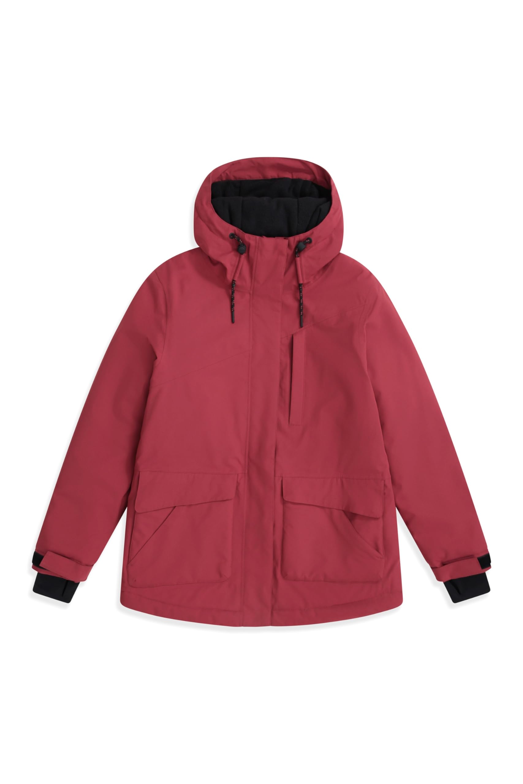 Animal Tignes Womens Snow Jacket - Waterproof, Taped Seams, PFC Free Padded Insulation, Thermal Tested -20 °C - Winter Skiing, Winter Sports, Walking Red Women's Size 14