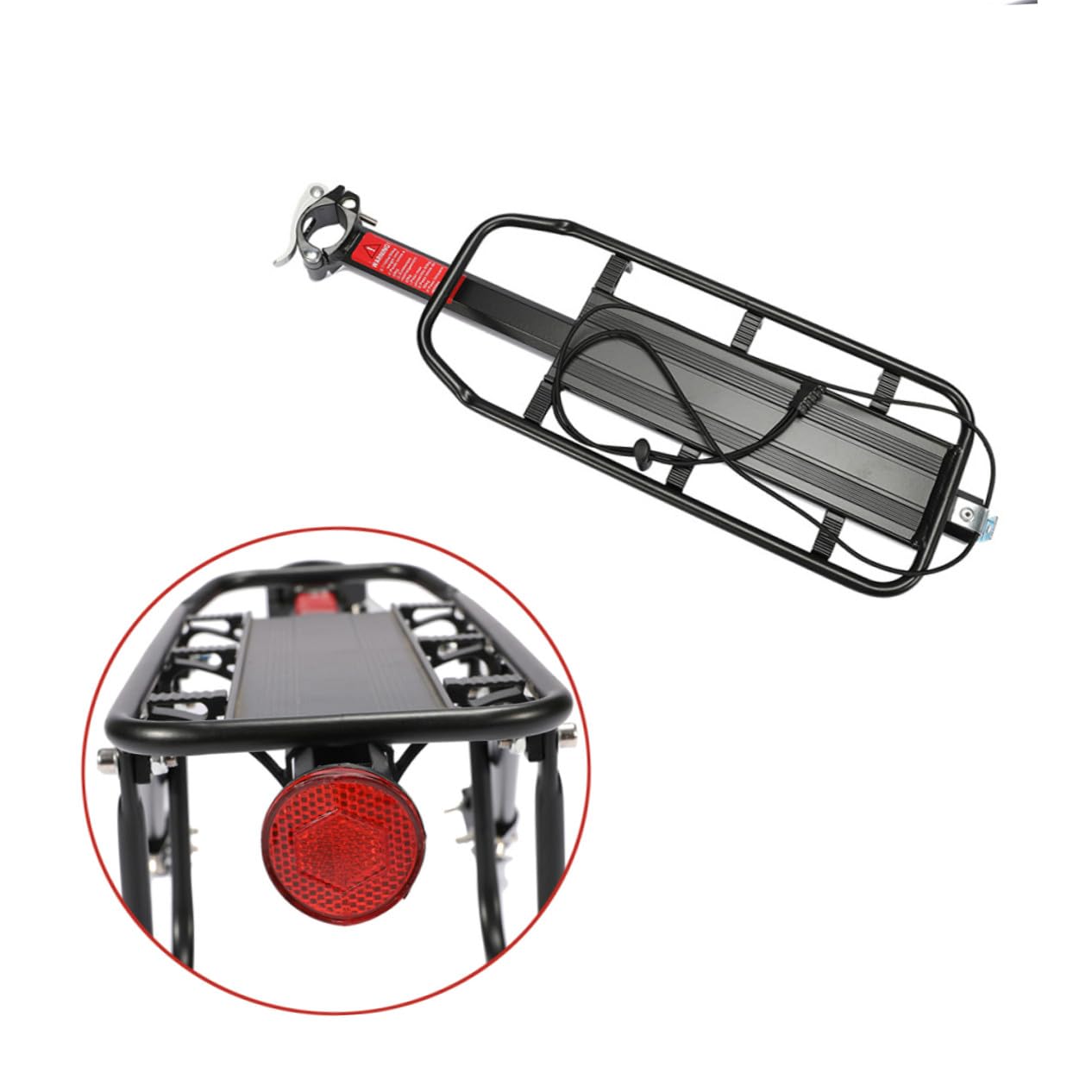 Alipis Portapacchi Posteriore per Bicicletta Mountain Bike Supporto Sellino Leggero e Resistente Facile da Installare Compatibile con Bici da Strada e Accessorio Ciclisti per Viaggi