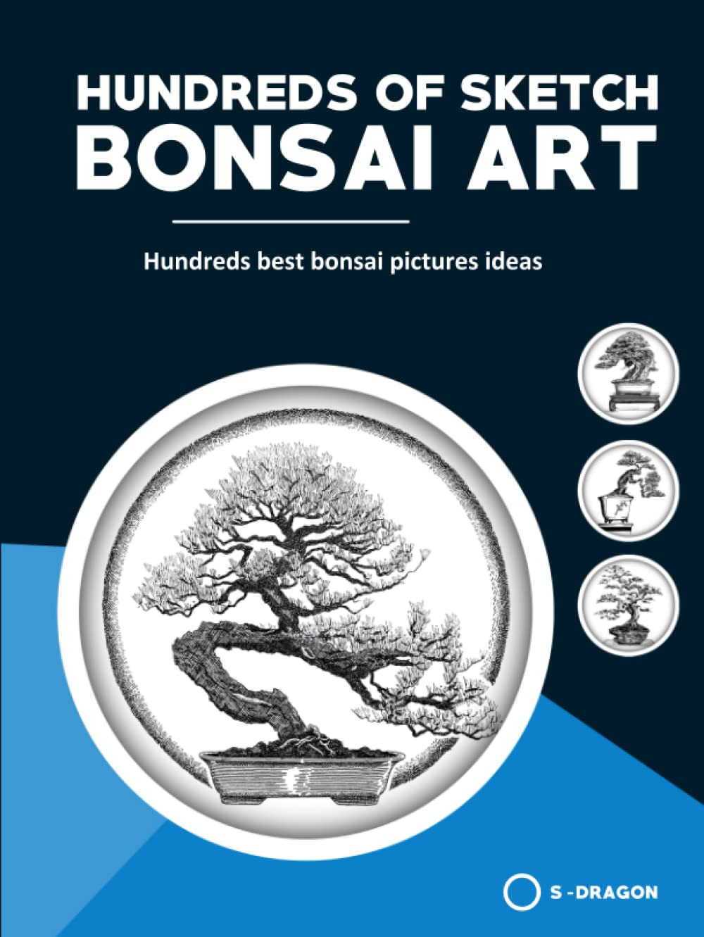 Hundreds of sketch pencil drawing Bonsai art: sketch pencil drawing Bonsai art