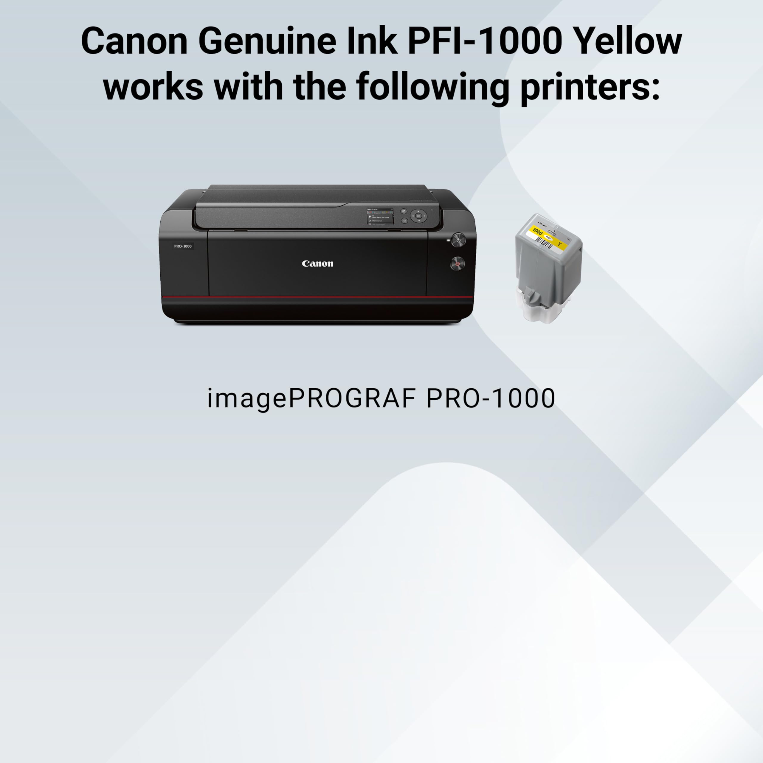 Amazon.com: Canon PFI-1000 Genuine Yellow Ink Tank, Compatible