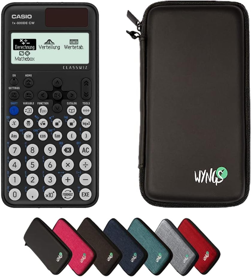 WYNGS Schutztasche Für TI-84 Plus - Robuste Hartschale Mit Reißverschluss