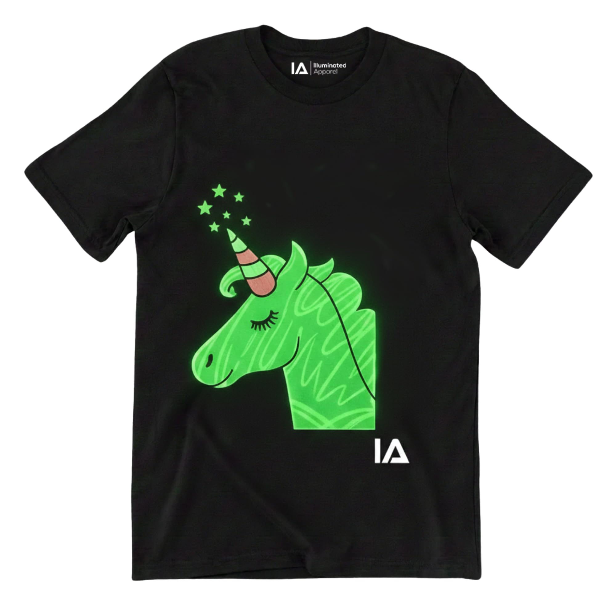 Illuminated Apparel Unicorn Interactive Glow In The Dark T-Shirt (7-8 Years)