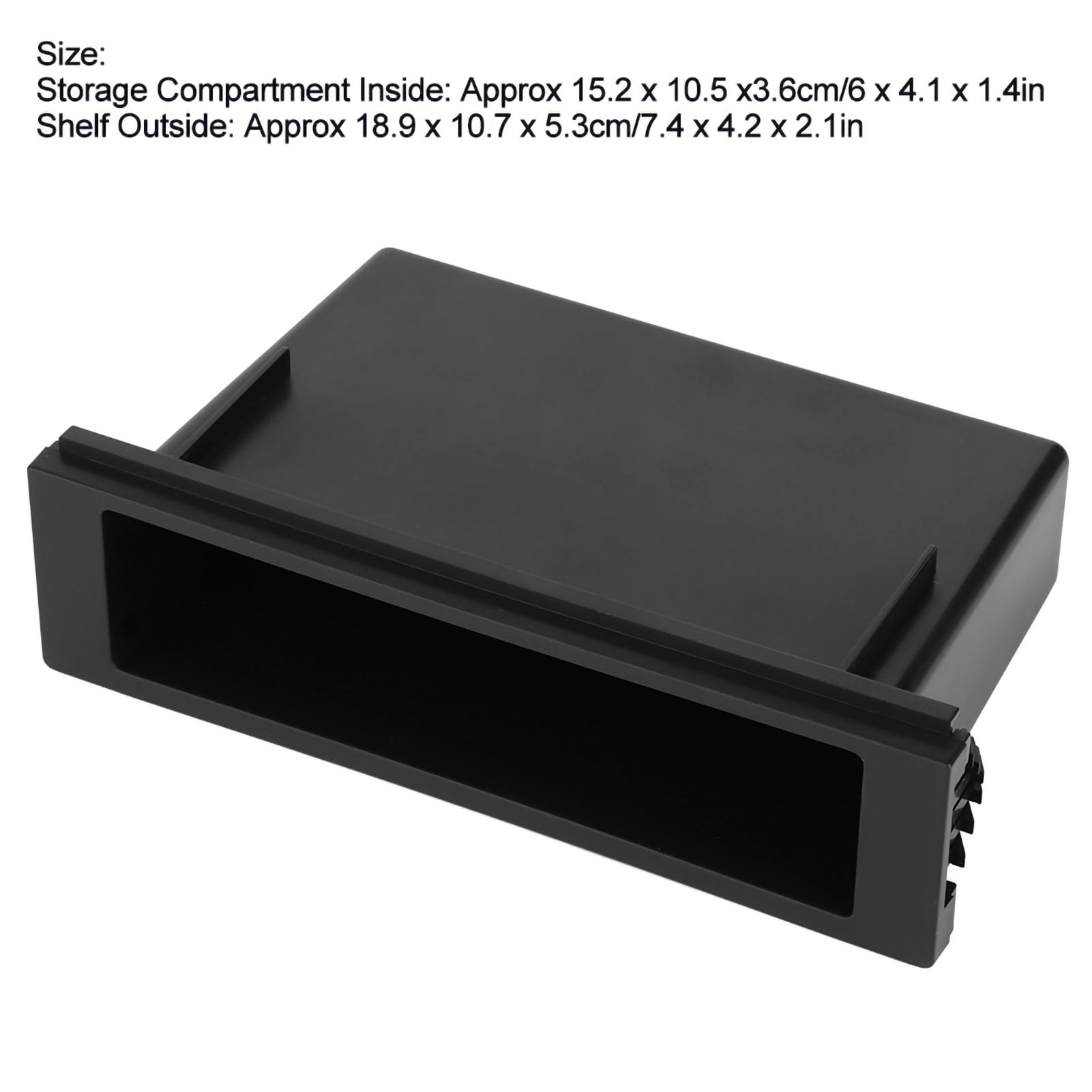 Contenitore Radio Stereo per Auto 1Din, Custodia per Cruscotto da Taschino per Auto Accessori per Riporre gli Interni Organizer, Kit per Cassetti Multi Applicazione Adatto per