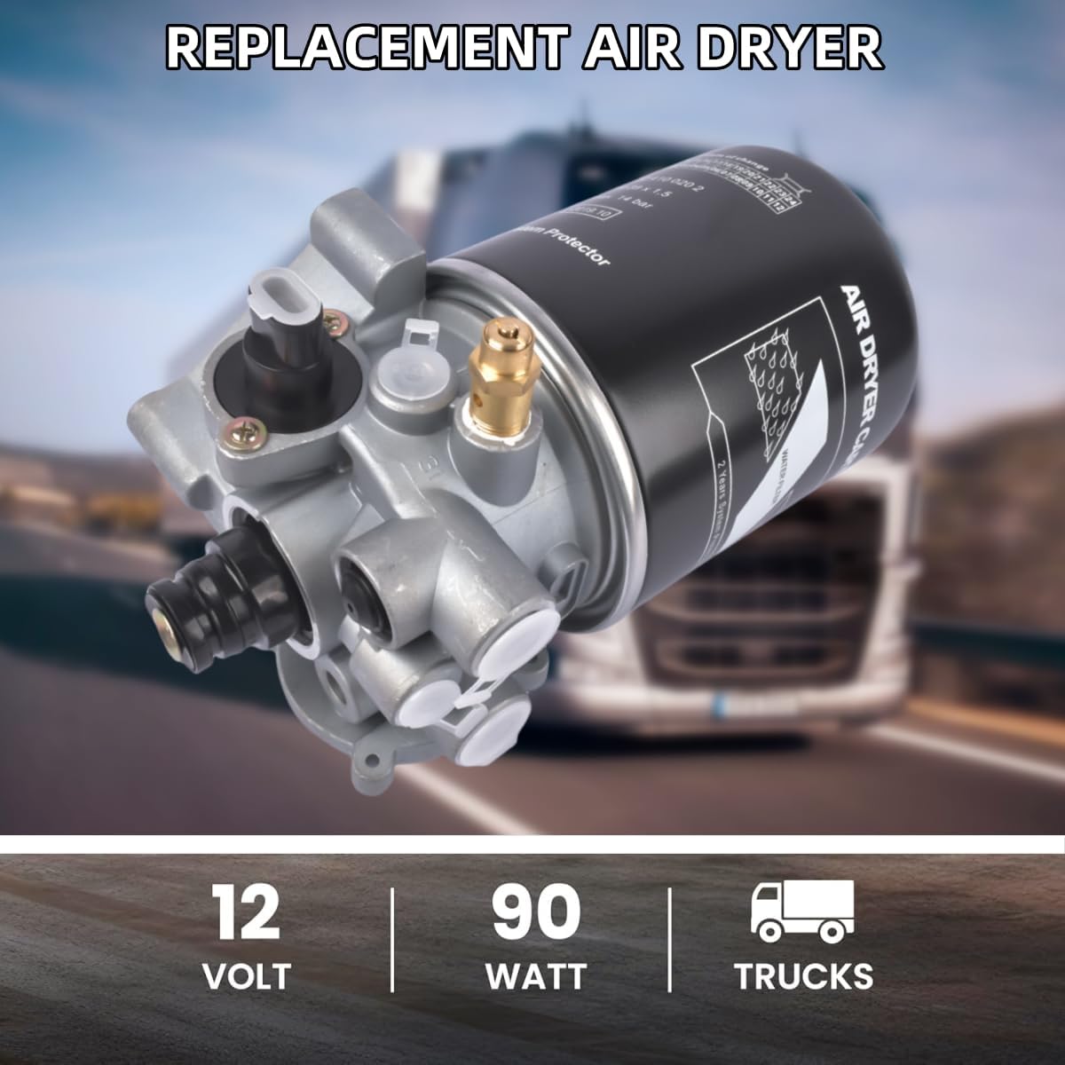 12 Volt Air Dryer Replacement for Meritor Wabco System Saver 1200 Series 955205 R955300 R955079 955205 4324130010 R955205NX R955205X