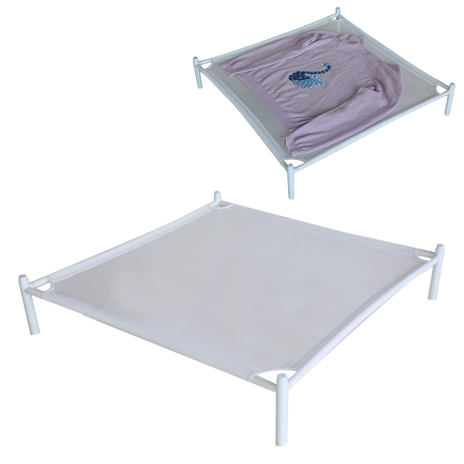 Foldable Drying Rack for Sweaters - Flat Drying Net for Clothes - Portable Mesh Dryer | For Drying Food Towels Sweaters Sensitive Socks Toy