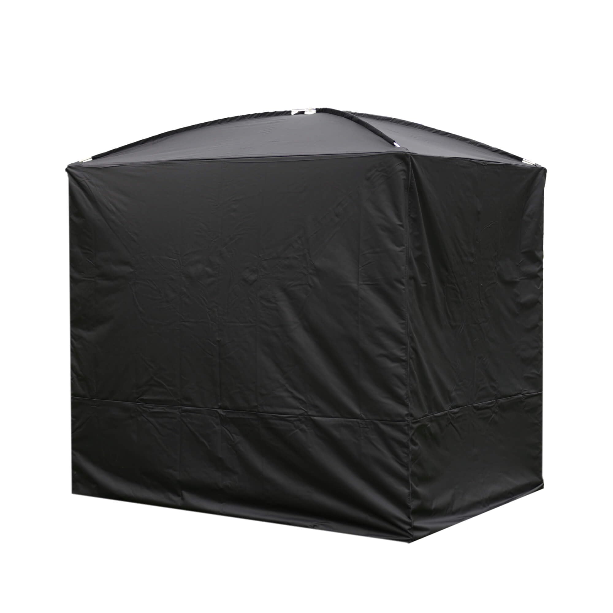 Home Deluxe - Abdeckung Gartenliege Cape Provence, Maße 236 x 180 x 210 cm, Farbe: Schwarz I Hollywoodschaukel Sonnenliege Schaukelliege