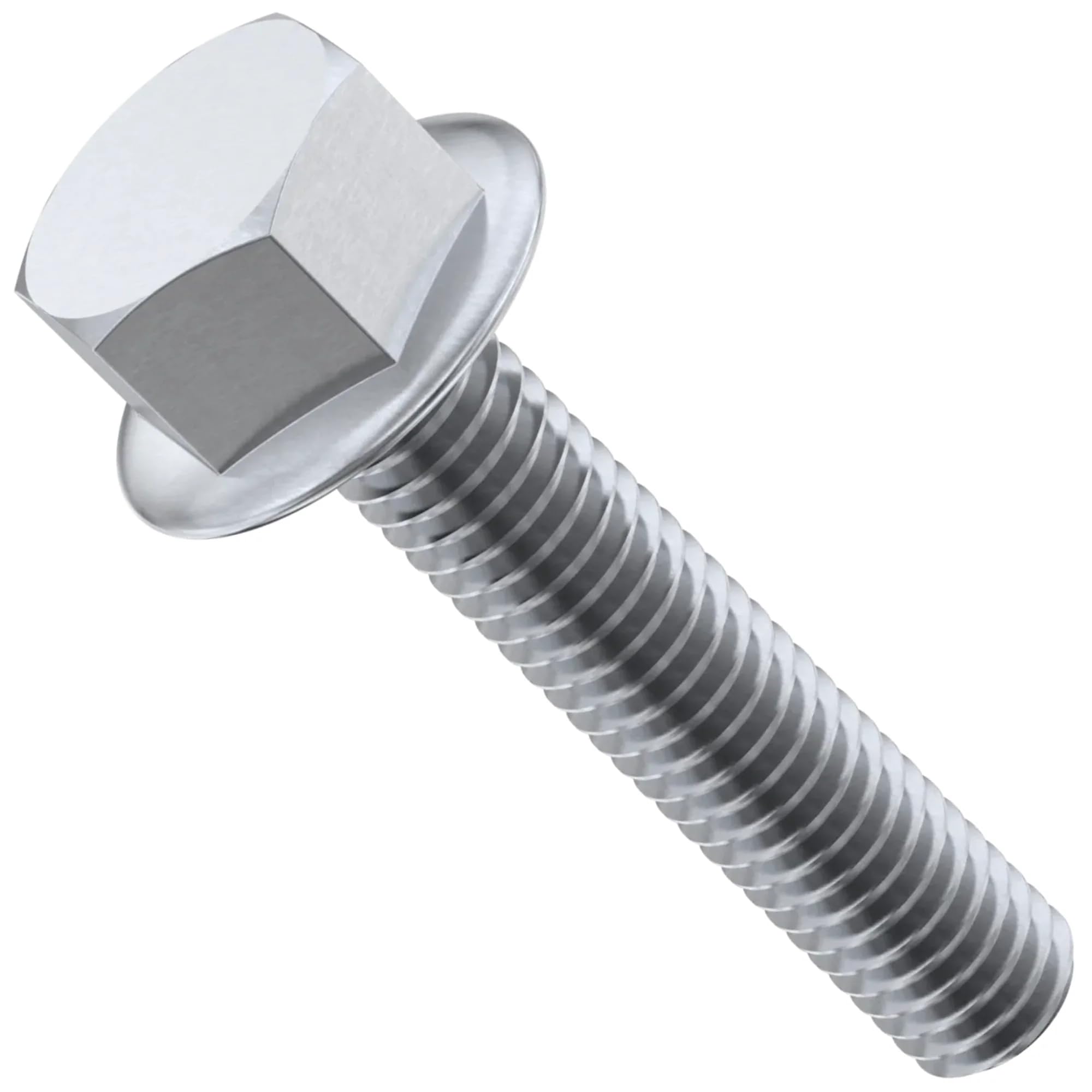 Ss8 M8 X 12Mm M8 Flanged Hex Head Bolts (8Mm) A2 Stainless Steel Flange Bolt Din 6921 Fully Threaded Hexagon 10 Pcs