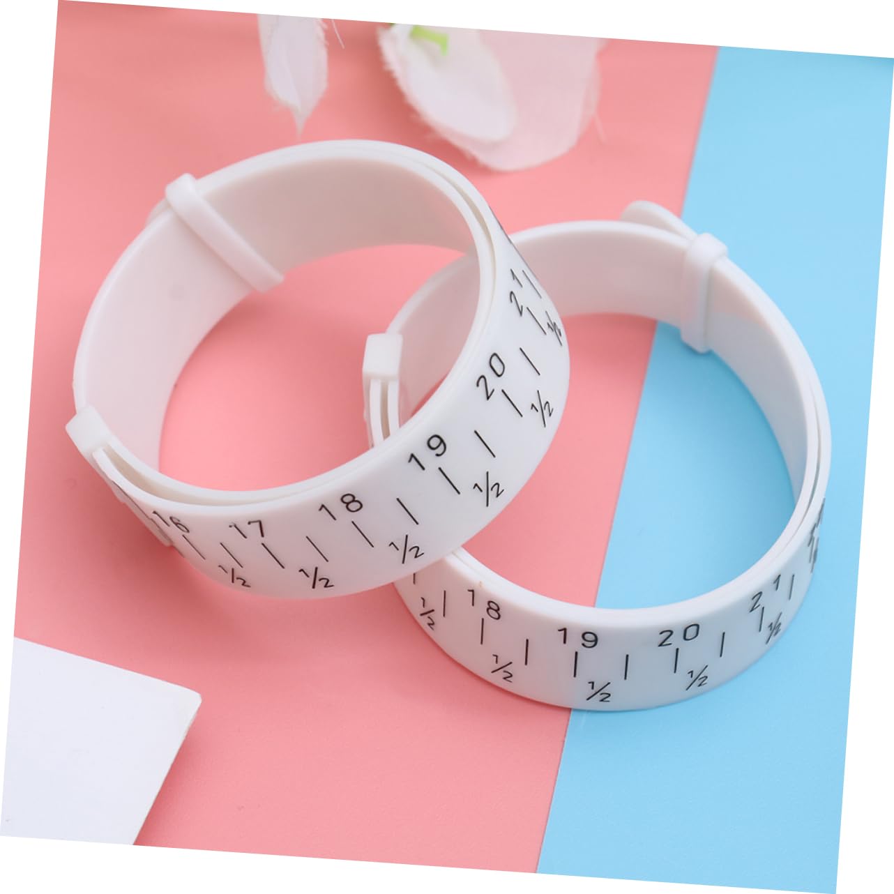 VILLCASE 2sets Bracelet Circle Measuring Ring Jewelry Tool Bangle Watch Size Gauge 4pcs*2