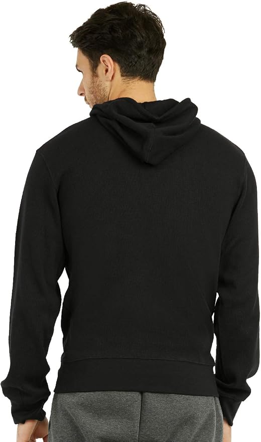 Men's Waffle Knit Light Long Sleeve Cotton Pullover Hoodie (S, Black) :  Amazon.ca: Clothing, Shoes u0026 Accessories