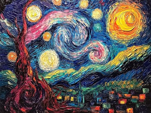 Peinture par numéro avec toile infroissable grand format
