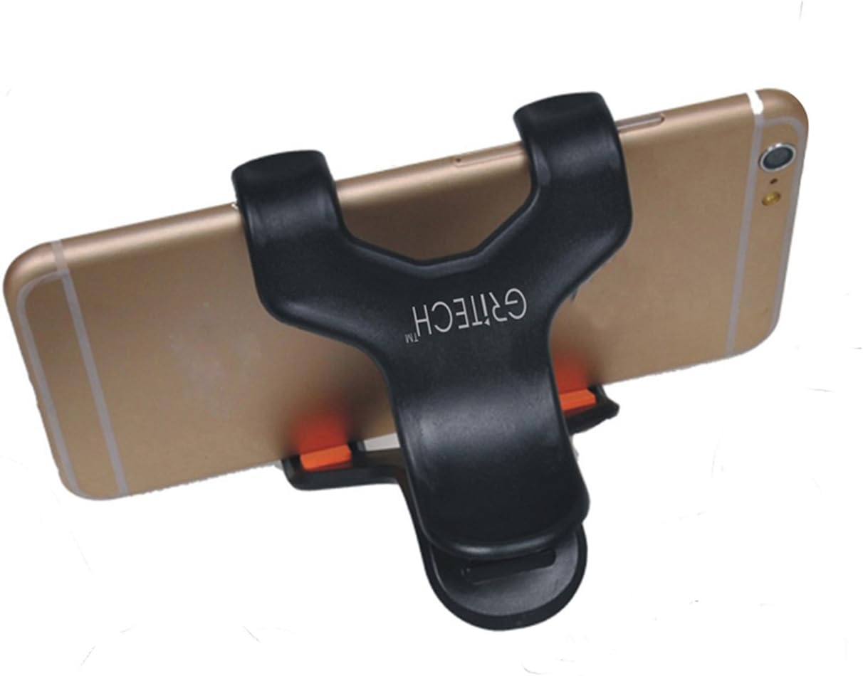 Gritech Universal Replacement X Clamp Phone Holder and Premium Tripod Mount Adapter for Smartphones And Selfie Stick (For Phone)